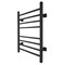 Warmlyyours Sierra Towel Warmer, Black, Dual Connection, 8 Bars TW-SR08KS-HP - alternate 1